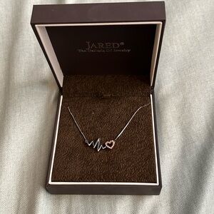 Jared Heartbeat necklace with diamonds